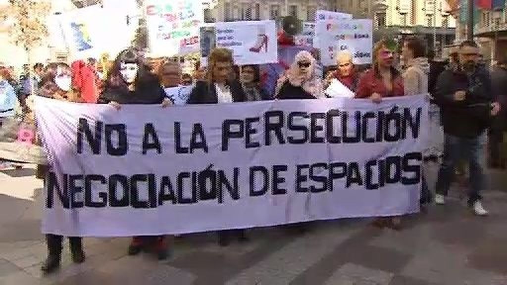 Manifestación de prostitutas en Madrid