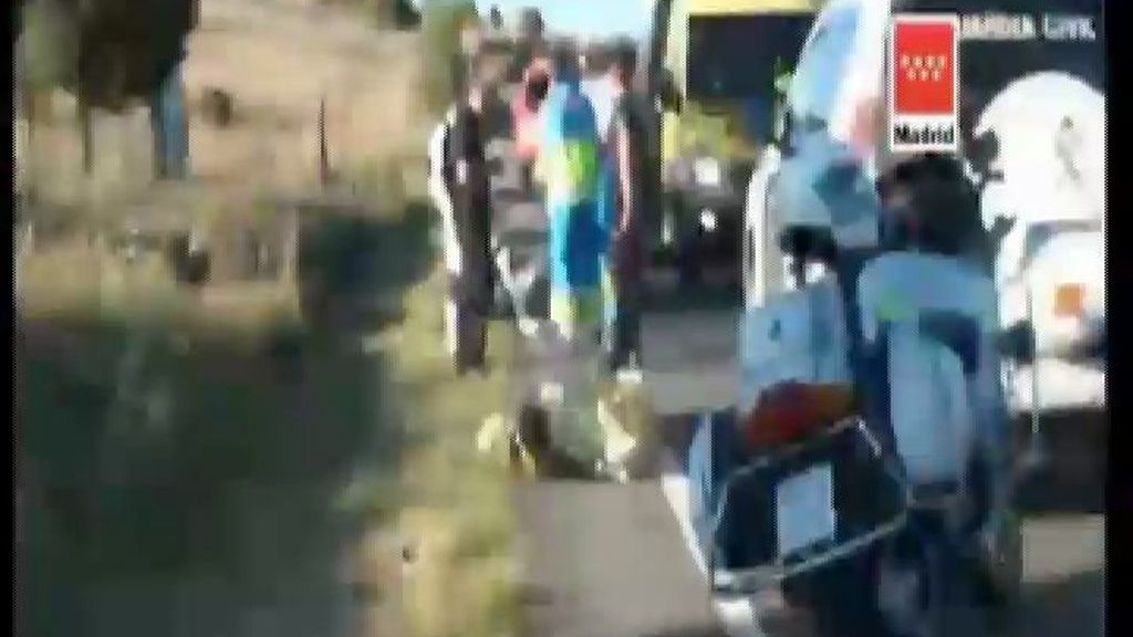 Fallecen dos motoristas al salirse de la vía en Robledo de Chavela, en Madrid