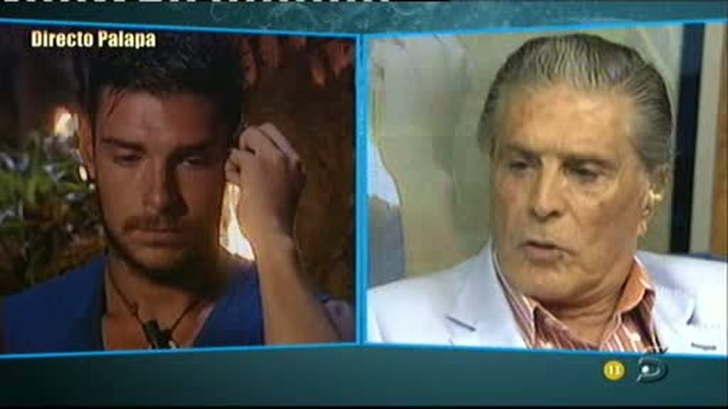 Jaime Ostos habla con su hijo