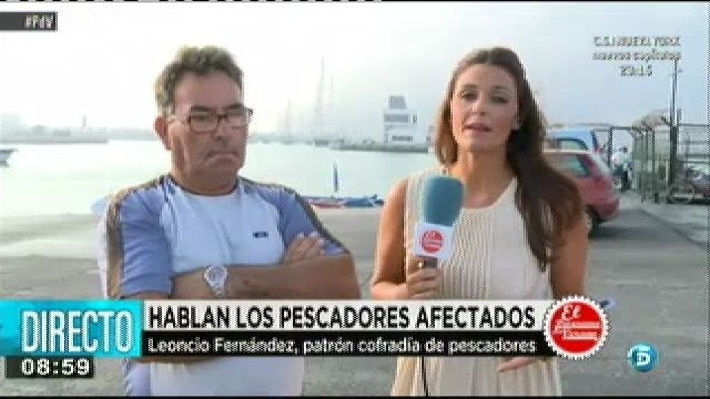Leoncio Fernández, patrón de una cofradía: "La culpa la tiene el Gobierno por permitir que tiren los bloques ahí"