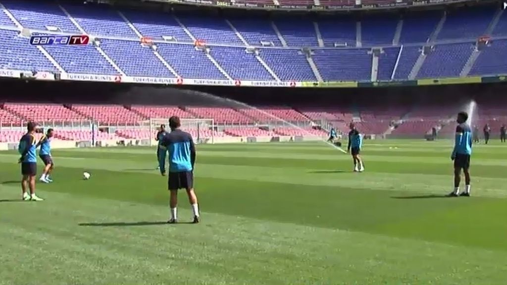 El FC Barcelona al pasillo en casa del Espanyol