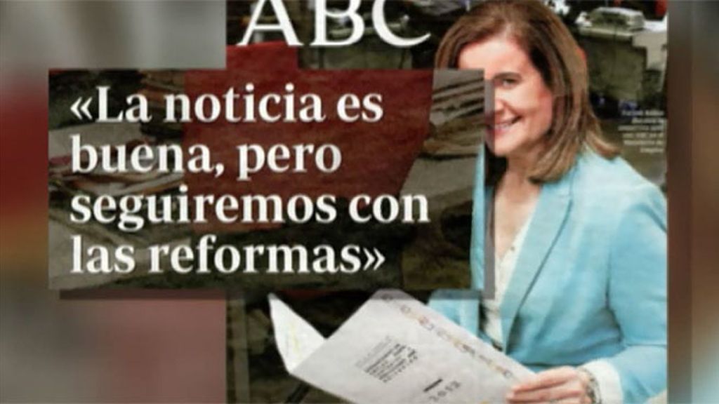 Fátima Báñez, en ABC: "La noticia es buena pero seguiremos con las reformas"