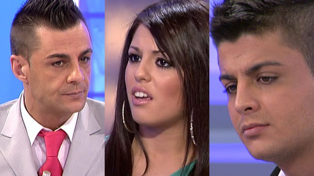 Raúl entre su padre y su tronista Raúl entre su padre y su tronista