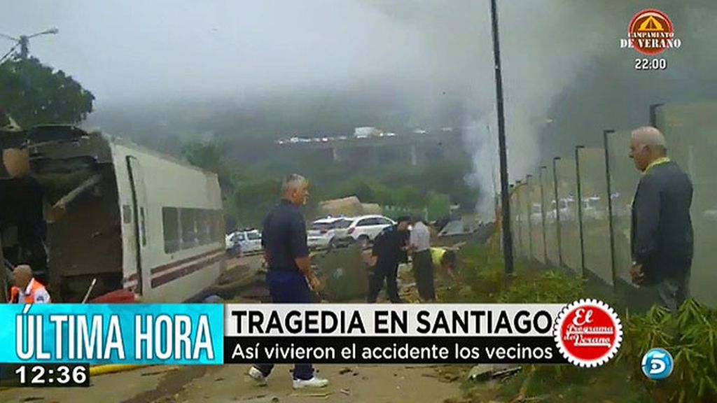 Así vivieron el accidente los vecinos de Santiago de Compostela