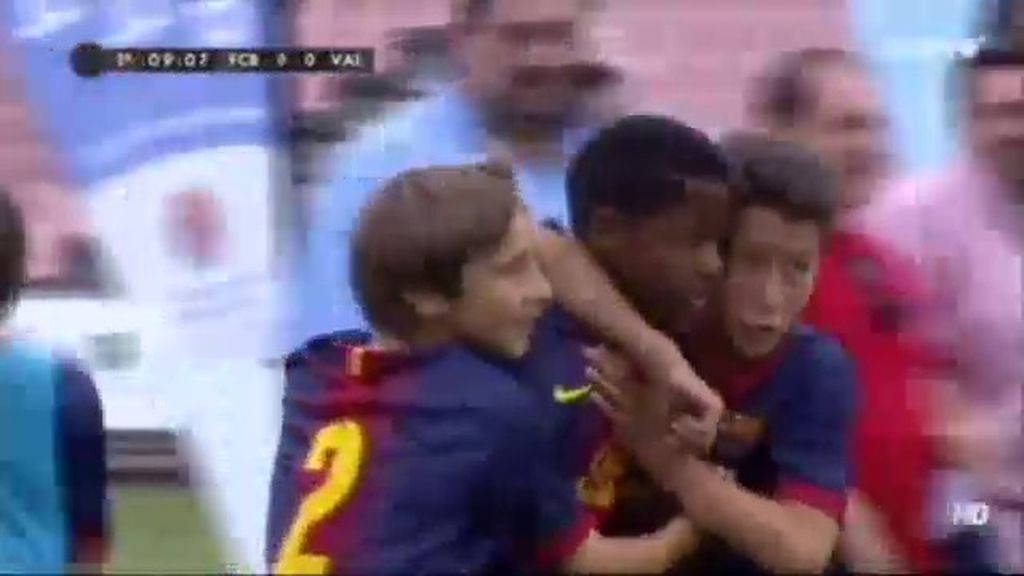 Gol: Barcelona 1-0 Valencia (min.9)