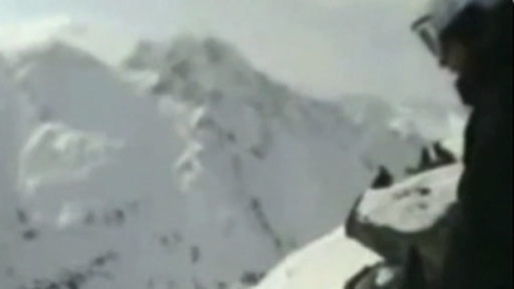 Sepultado por una avalancha