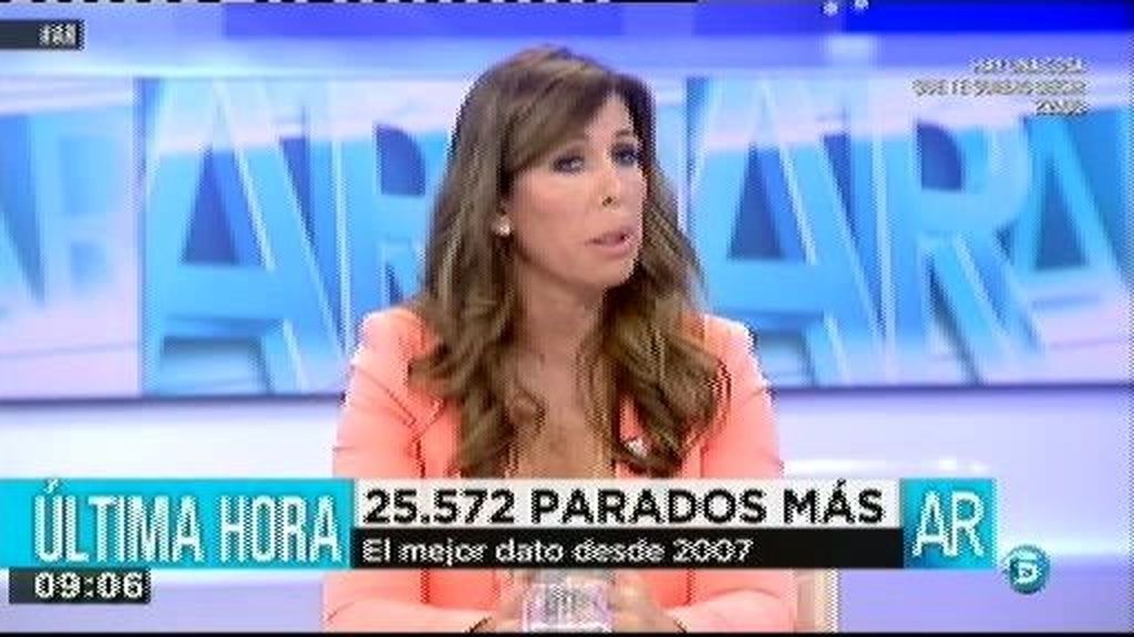 Alicia Sánchez Camacho, sobre el aumento del paro: "Creo que estamos en el camino adecuado para salir de la crisis"