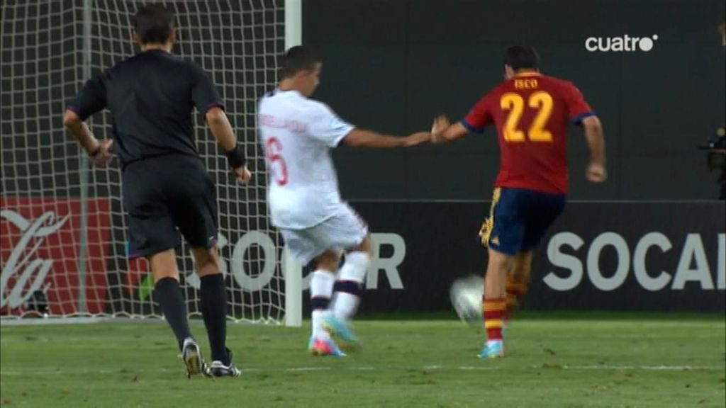 Gol: España 2-0 Noruega (min.87)