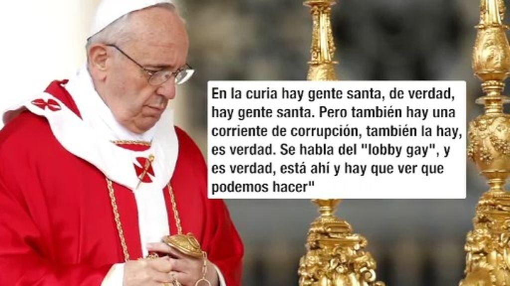El papa Francisco reconoce la existencia de un lobby gay en el Vaticano