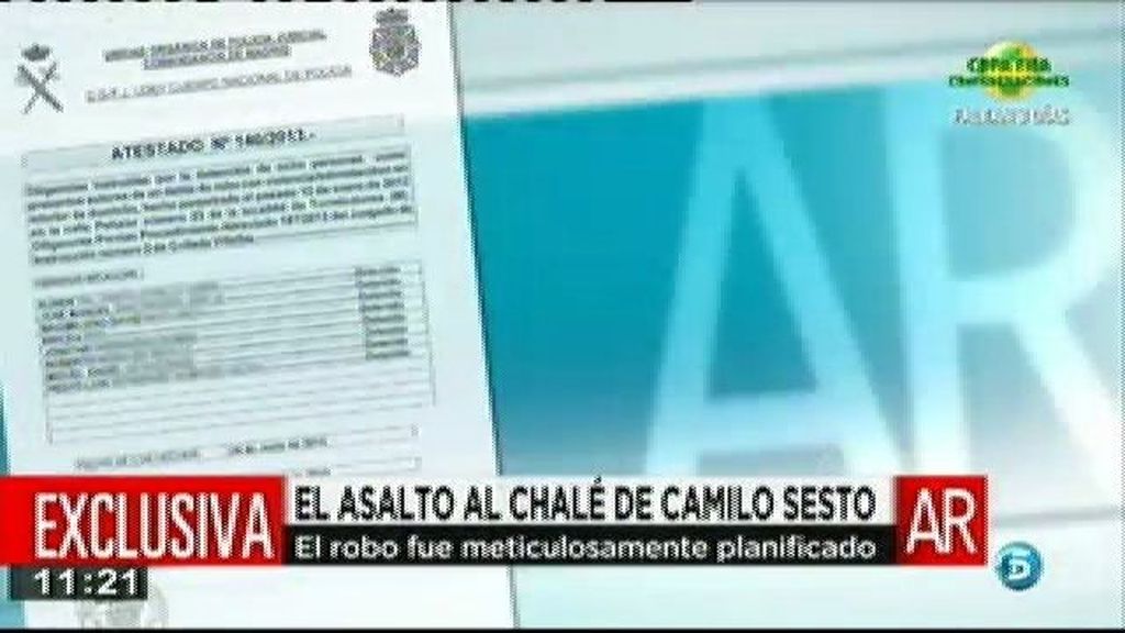 Los detalles del robo a casa de Camilo Sesto