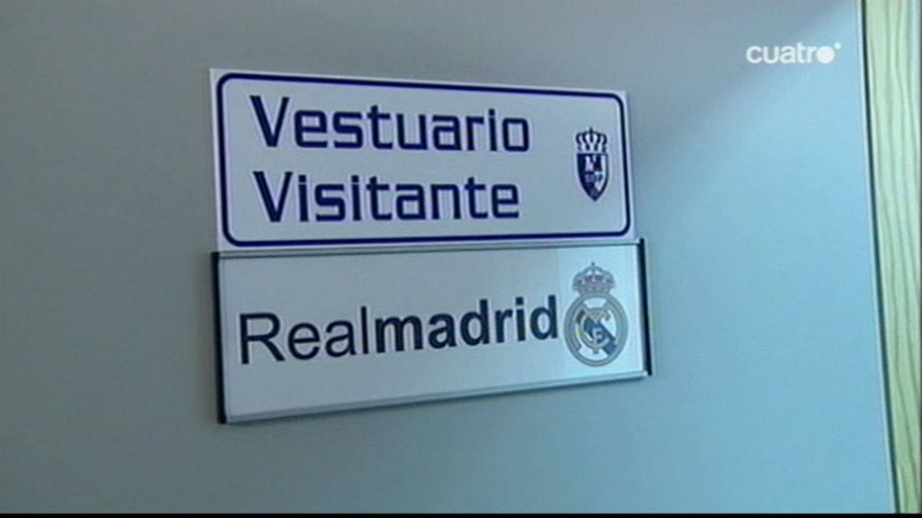 El vestuario del Madrid, tras un partido