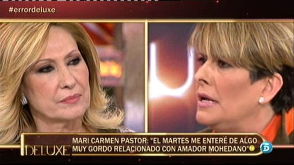 Mari Carmen 'Error' afirma que Amador Mohedano se ha besado con otra mujer