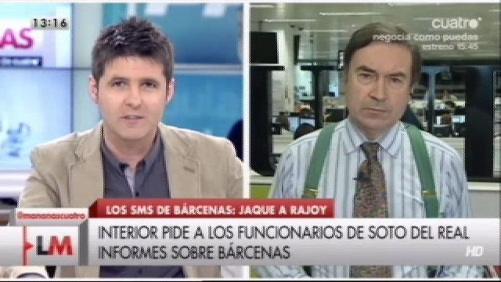 Pedro J: "Rajoy tiene que explicarse en el Parlamento y no en una rueda de prensa con dos preguntas furtivas"