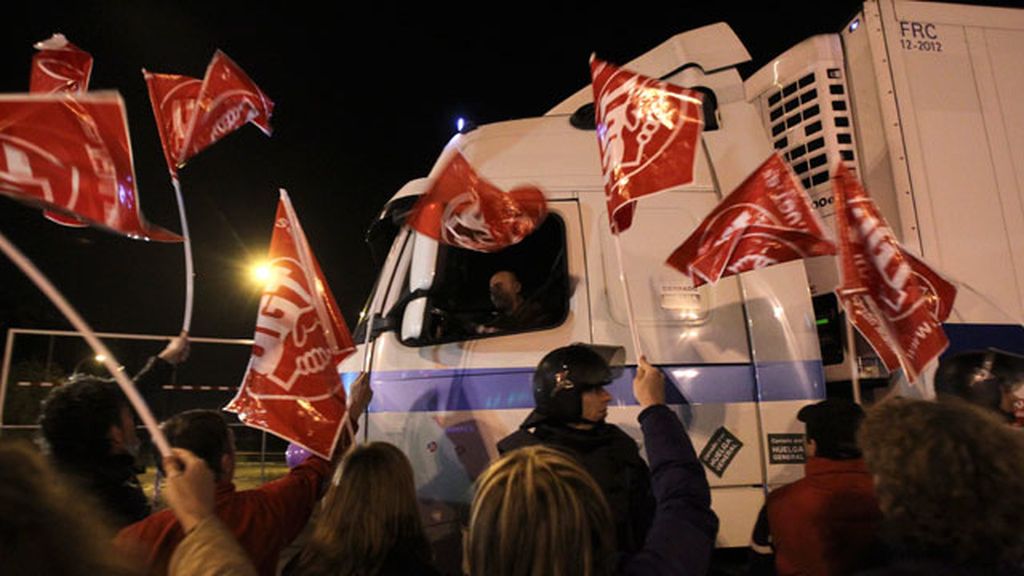 La huelga en Mercamadrid se salda con un detenido La huelga en Mercamadrid se salda con un detenido