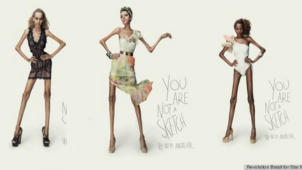 Campaña contra la anorexia: ‘No eres un boceto’