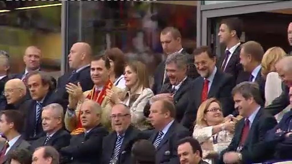 Los Principes de Asturias, fieles seguidores de La Roja