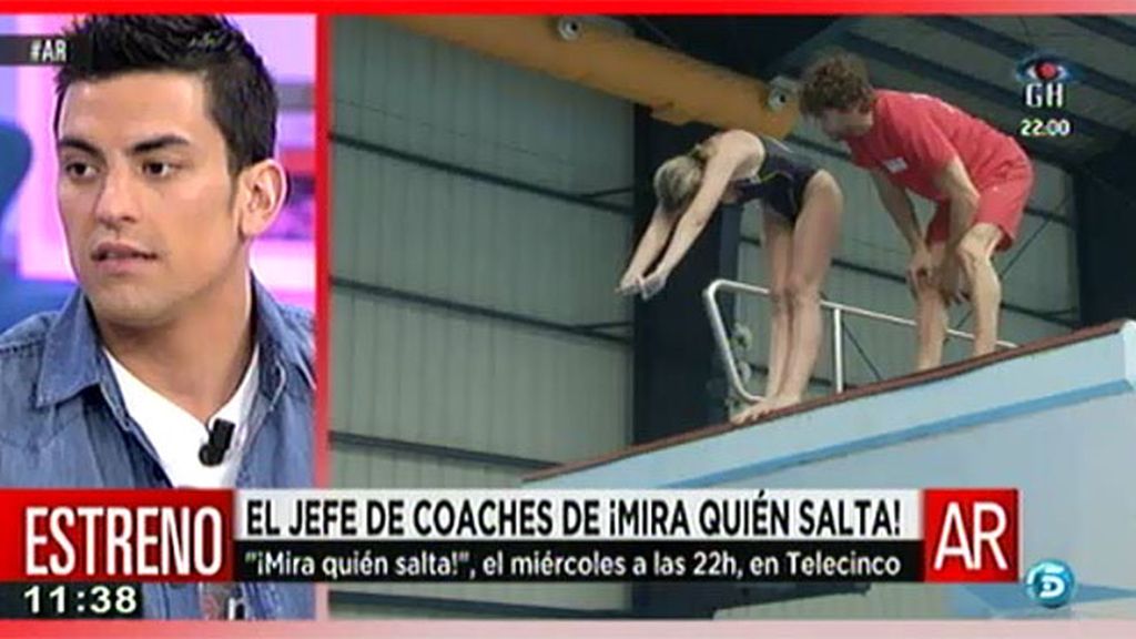 Javier Illana, coach de '¡Mira quién salta!': "Es más difícil aprender en piscinas sin burbuja"