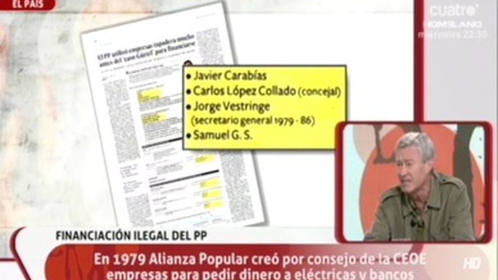 Según El País, la financiación ilegal del PP se remonta décadas atrás