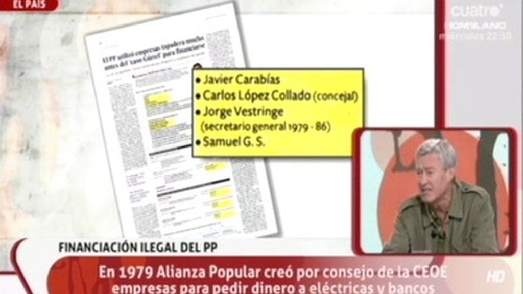 Según El País, la financiación ilegal del PP se remonta décadas atrás