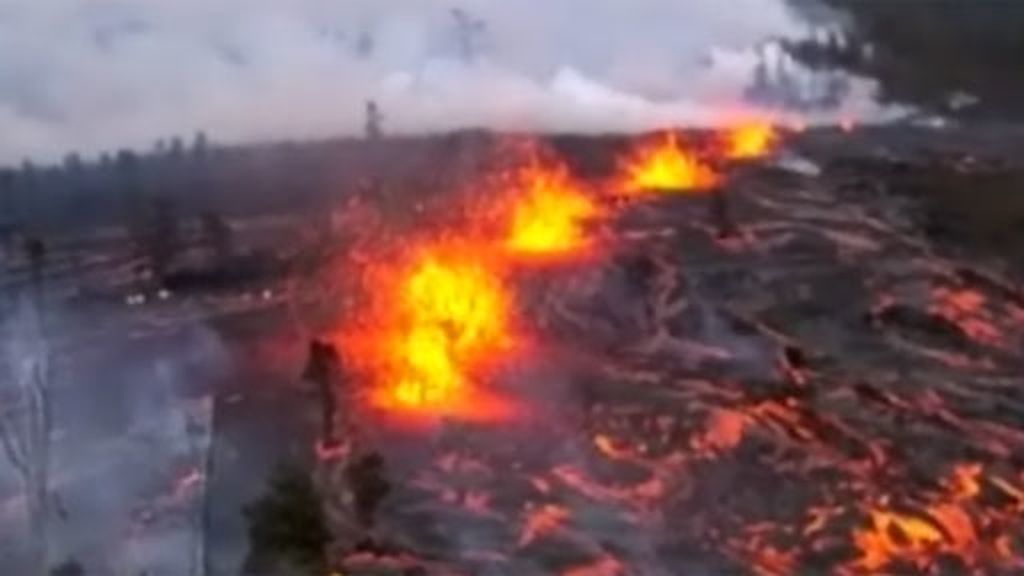 Espectacular volcán en Hawai