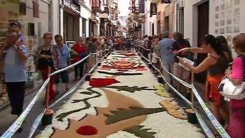 Sitges se engalana para celebrar el Corpus Christi