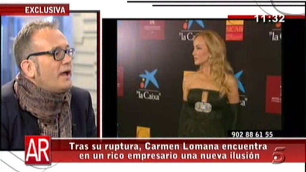 Carmen Lomana, enamorada