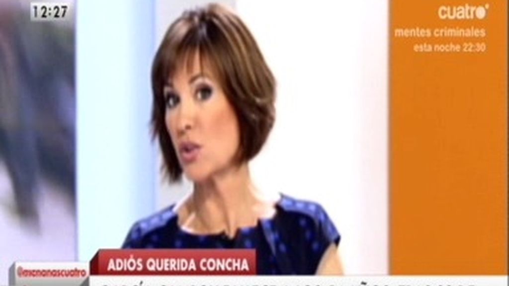 La muerte de Concha Gª Campoy conmociona 'Las Mañanas de Cuatro'