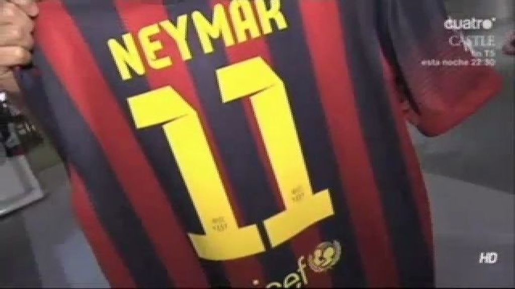 En Barcelona ya venden la camiseta de Neymar con el número 11