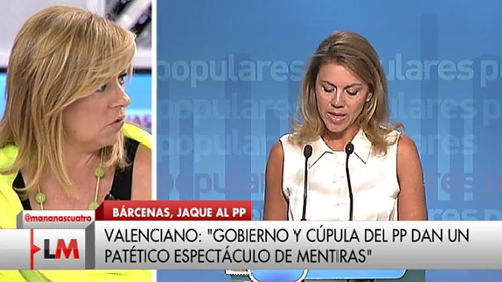 Elena Valenciano: "El colmo de la desfachatez es decir que han destruido el disco duro para cumplir la ley"