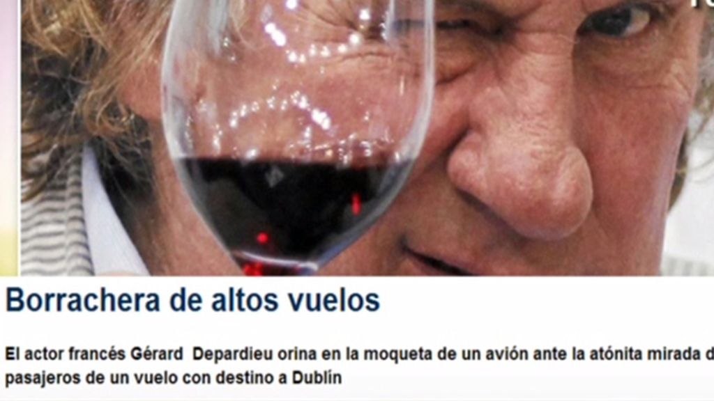 Depardieu, expulsado de un avión