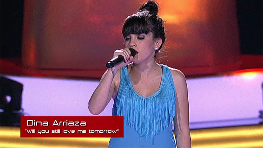 La actuación de Dina Arriaza: 'Will you still love me tomorrow'