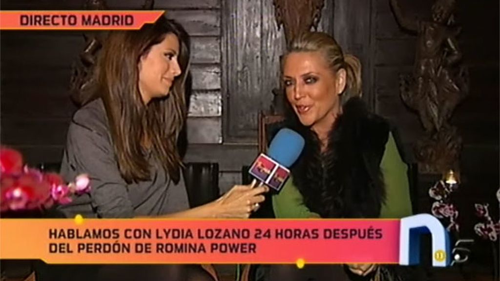 Lydia Lozano 24h después del perdón de Romina Power