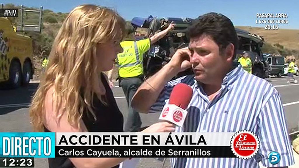 Carlos Cayuela, alcalde de Serranillos: "El conductor es una persona con experiencia"