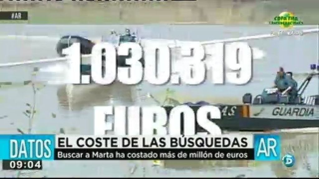 Las búsquedas de Marta del Castillo han costado más de un millón de euros