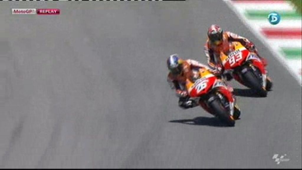 La pasada de Márquez a Pedrosa