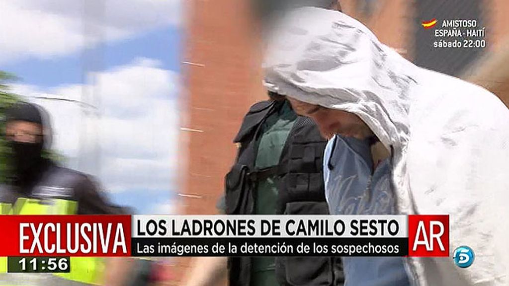 La secuencia íntegra de la detención de los asaltantes de la casa de Camilo Sesto
