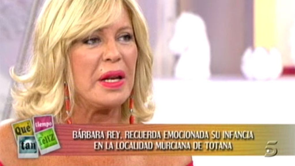 Bárbara, emocionada