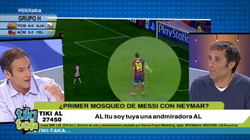 ¿Primer 'mosqueo' de Messi con Neymar?
