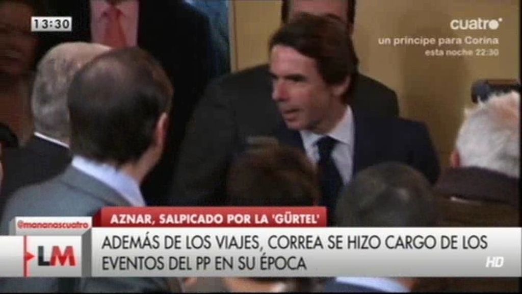 Aznar, salpicado por la Gürtel