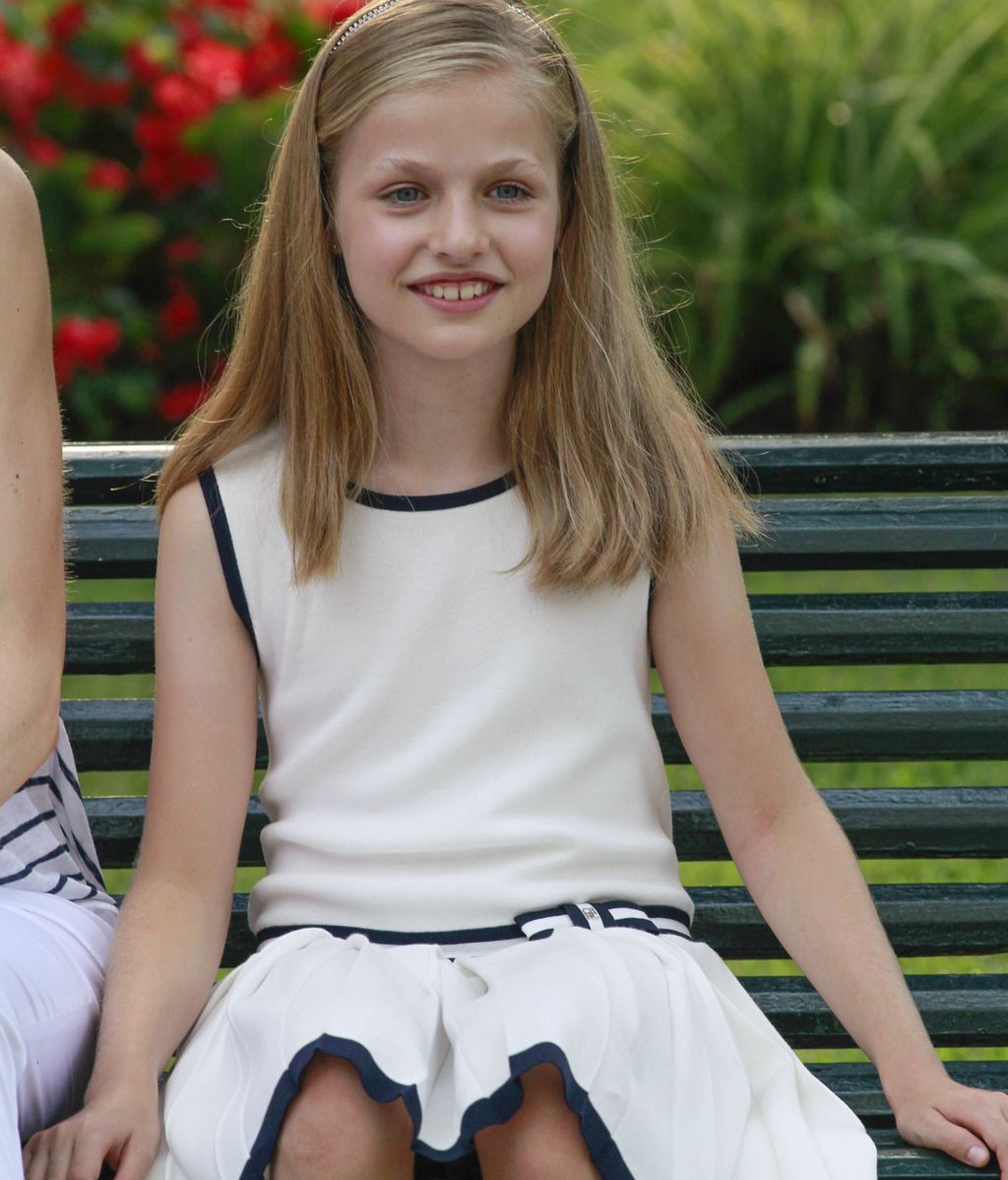 La Princesa durante su posado veraniego en el Palacio de Marivent