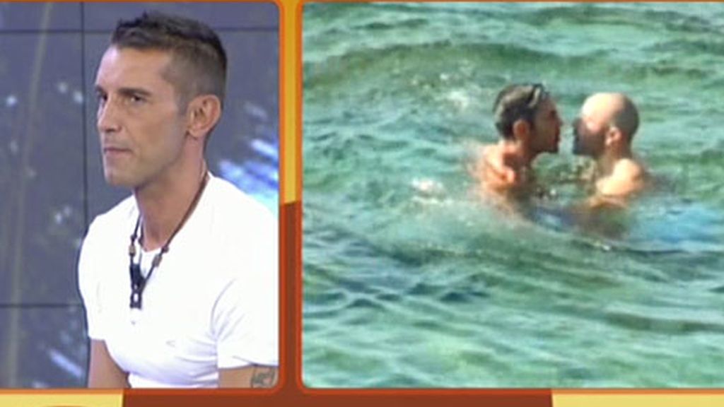 Jesús Vázquez, besos en Ibiza