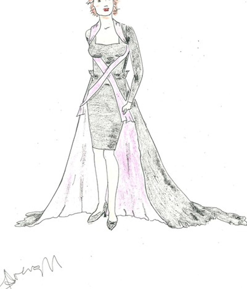 Los bocetos para el estilismo de Mercedes Milá en GH 12