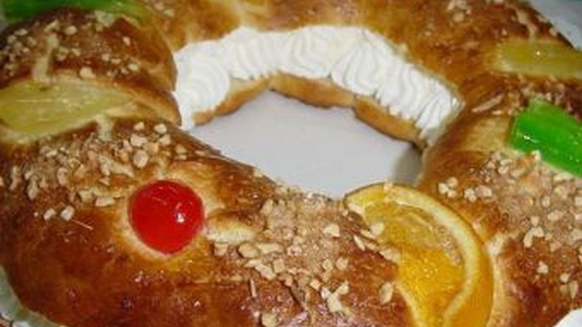 El roscón de Reyes, uno de los dulces típicos de la Navidad, que contiene muchas calorías.