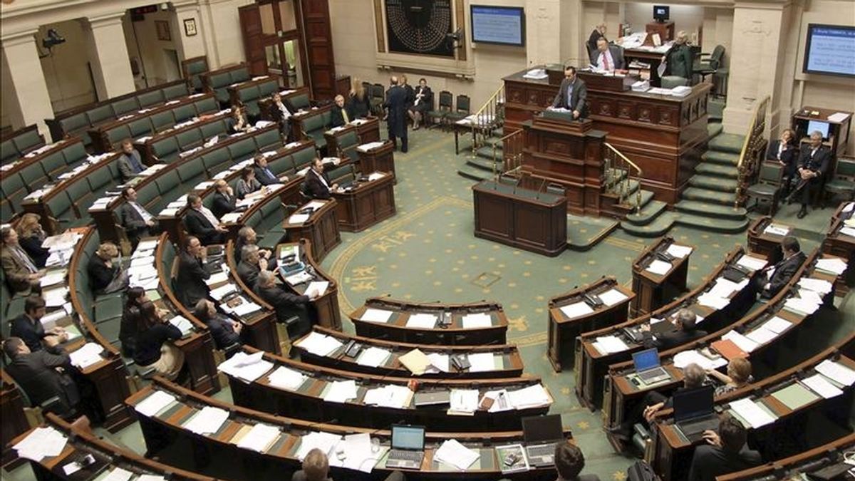 Imagen de una sesión plenaria del Parlamento belga. EFE/Archivo