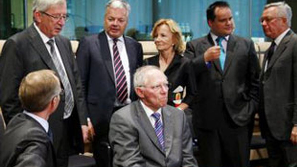 Varios miembros del Ecofin en una imagen de archivo.