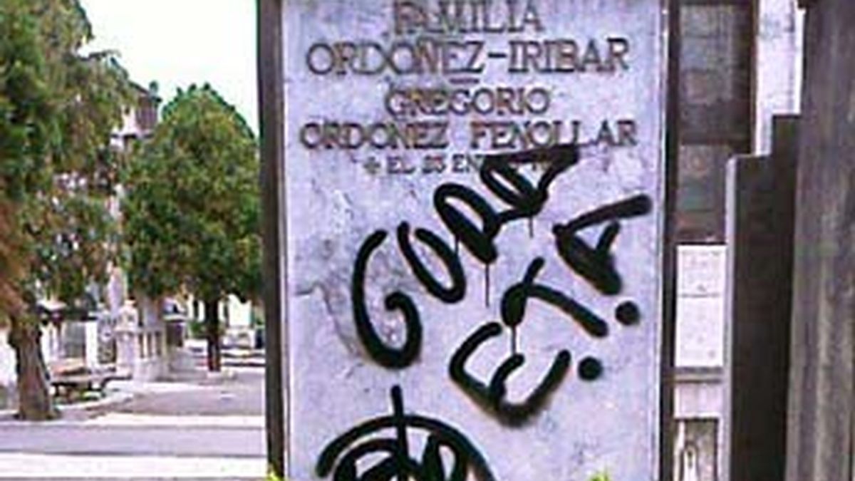Imagen de la Tumba de Gregorio Ordóñez, asesinado por ETA en 1995.