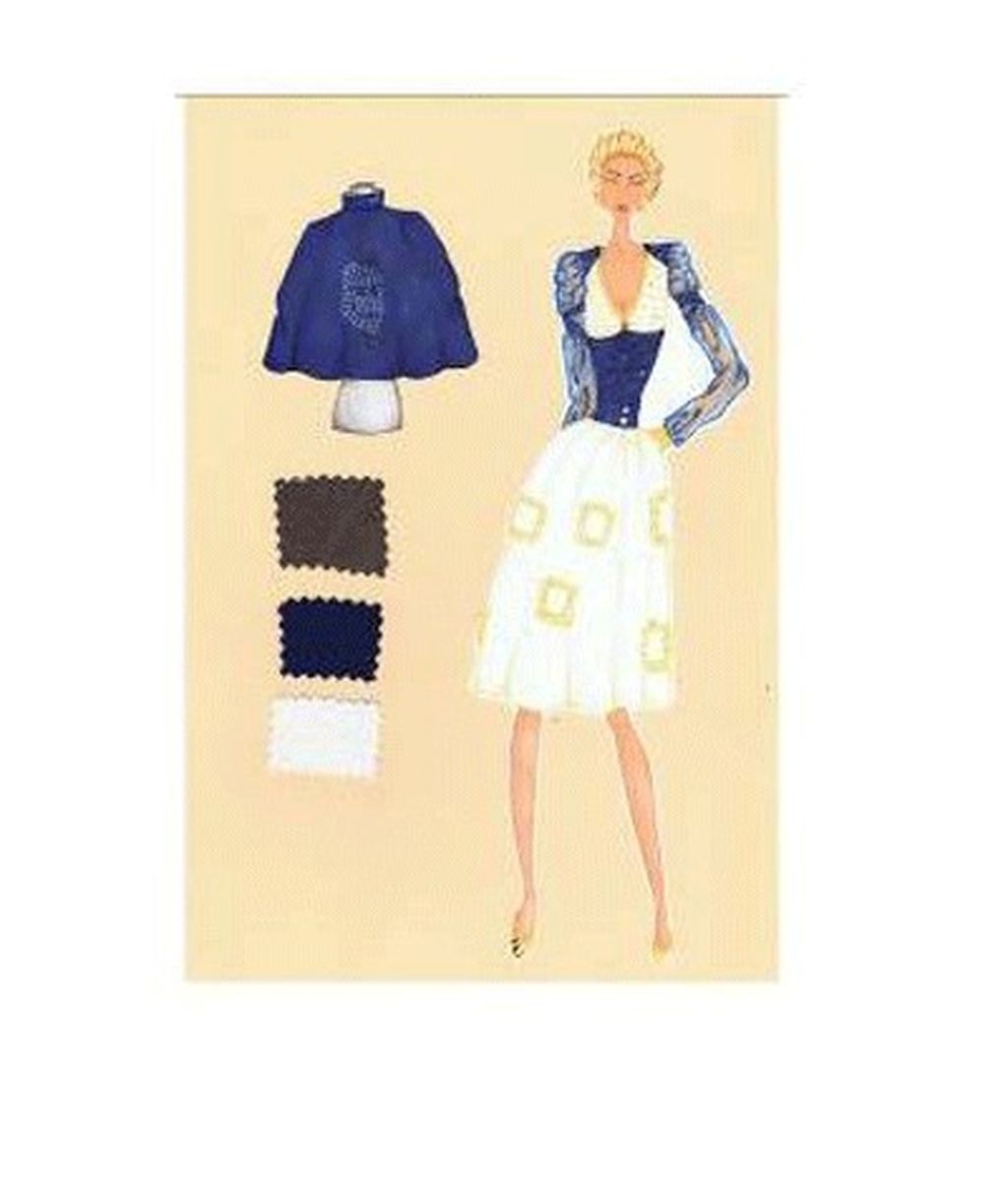 Los bocetos para el estilismo de Mercedes Milá en GH 12