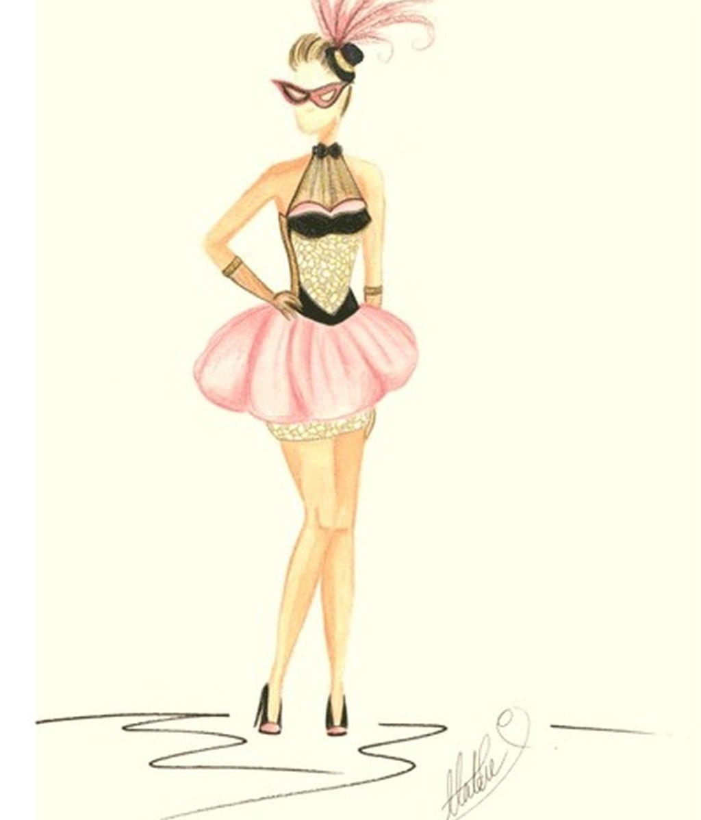 Los bocetos para el estilismo de Mercedes Milá en GH 12