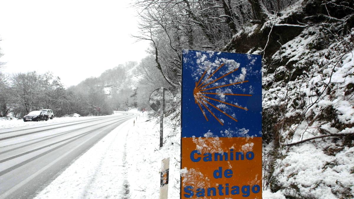 Nieve en Lena, Asturias