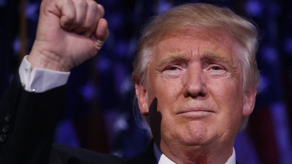 Donald Trump celebra su victoria